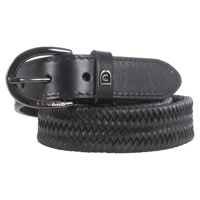 Cavallo Tarek Unisex Plaited Belt - Black