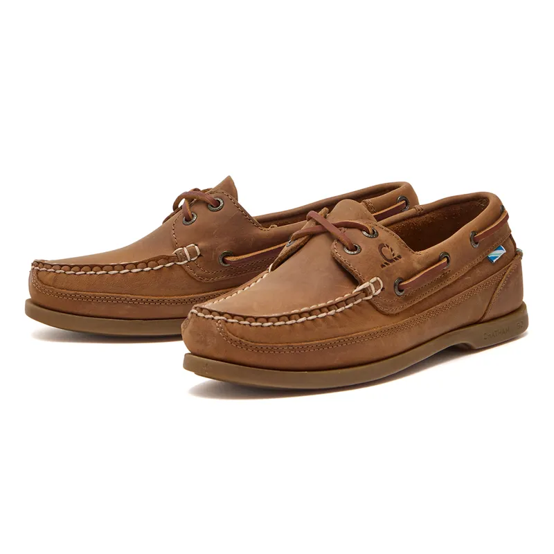 Chatham Kayak G2 Ladies Leather Boat Shoes - Walnut