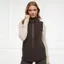 Holland Cooper Country Fleece Womens Gilet - Chocolate