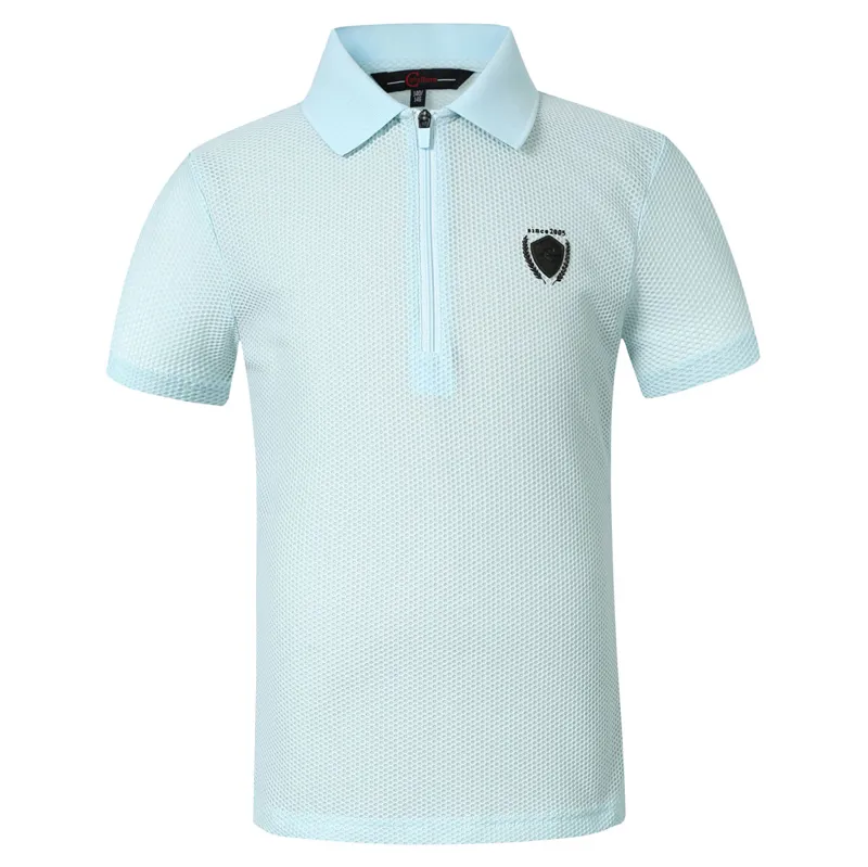 Covalliero Mesh Junior Polo Shirt - Light Blue