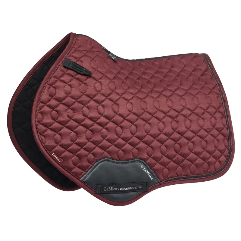 LeMieux Crystal Suede Close Contact Saddlecloth - Burgundy