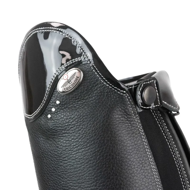 DeNiro Salentino Patent Unlaced Tall Riding Boots - Quick Black/Black-2