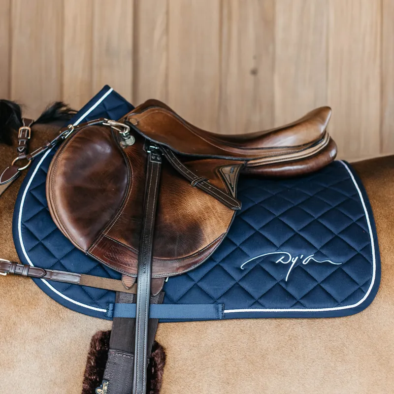 Dy'on Diamond Jumping Saddlecloth - Navy-3