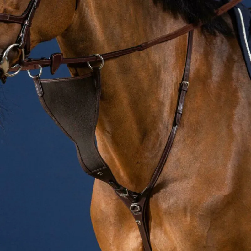 Dy'on New English Elastic Bib Martingale Attachment - Brown-1