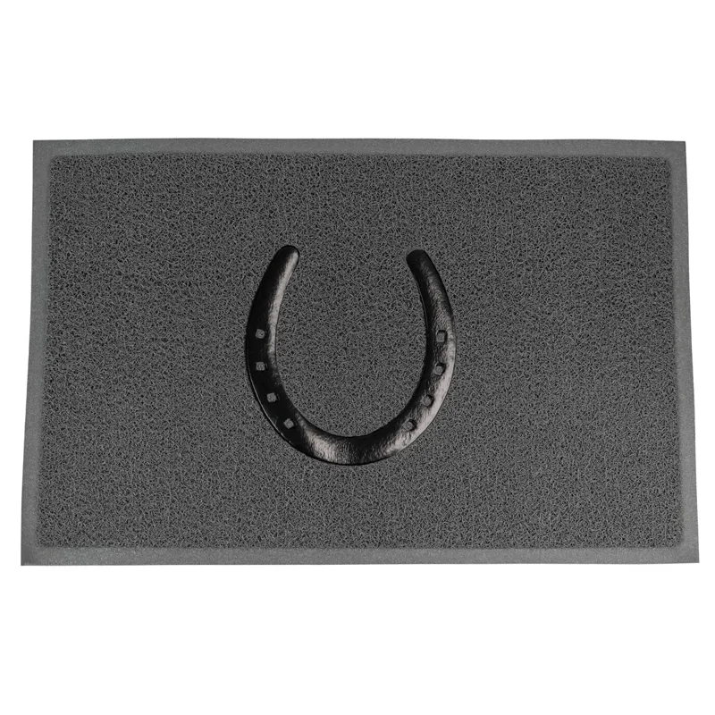 Elico Door Mat - Grey Horseshoe