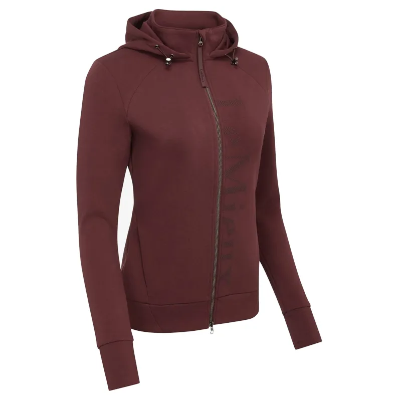 LeMieux Elite Zip Through Ladies Hoodie - Burgundy