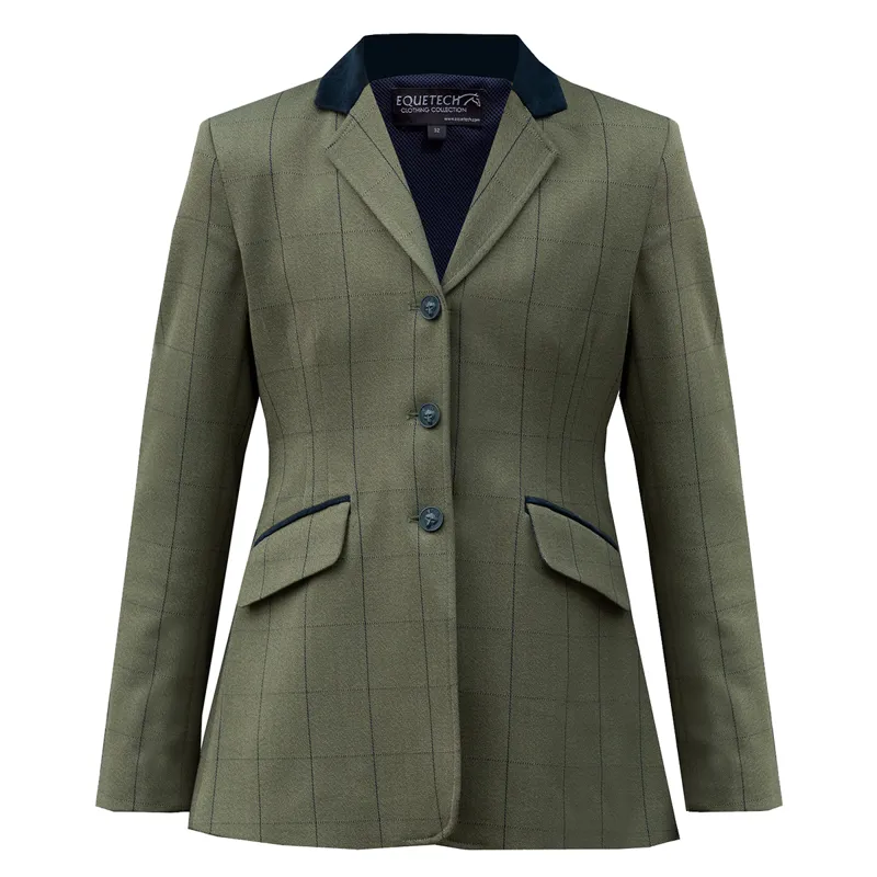 Equetech Bellingham Junior Tweed Show Jacket - Green