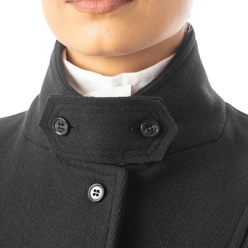 Equetech Hunt Wool Frock Ladies Coat - Black-5