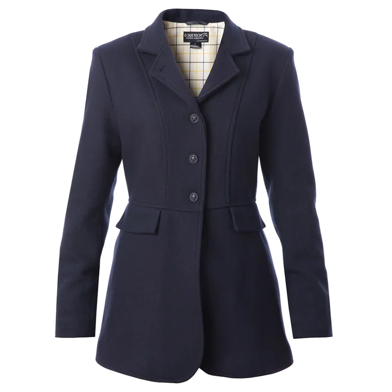 Equetech Hunt Wool Frock Womens Coat - Navy