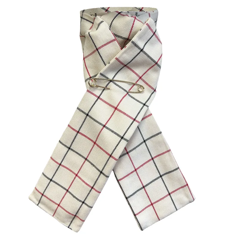 Equetech Tattersall Stock - Red/Black Check