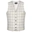 Equetech Tattersall Womens Show Waistcoat - Gold/Black Check