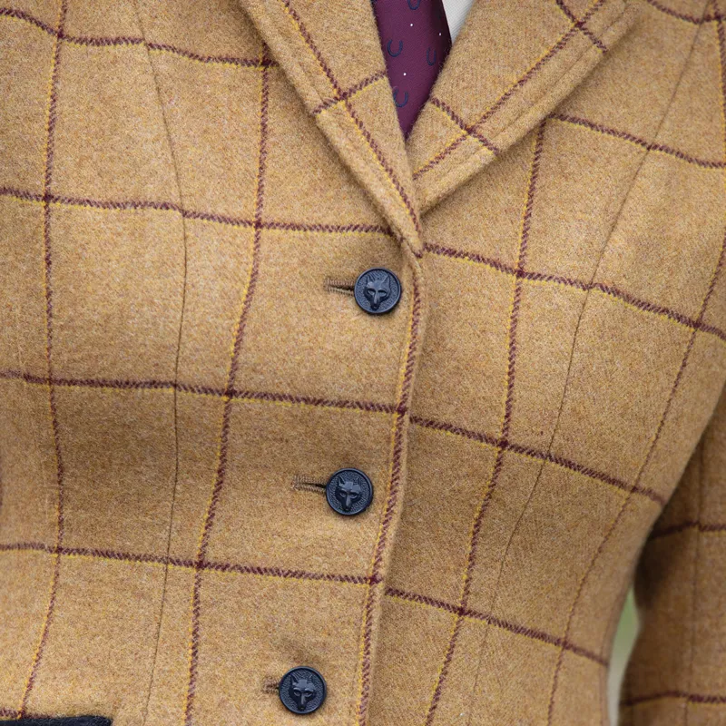 Equetech Wheatley Tweed Womens Show Jacket - Brown-1