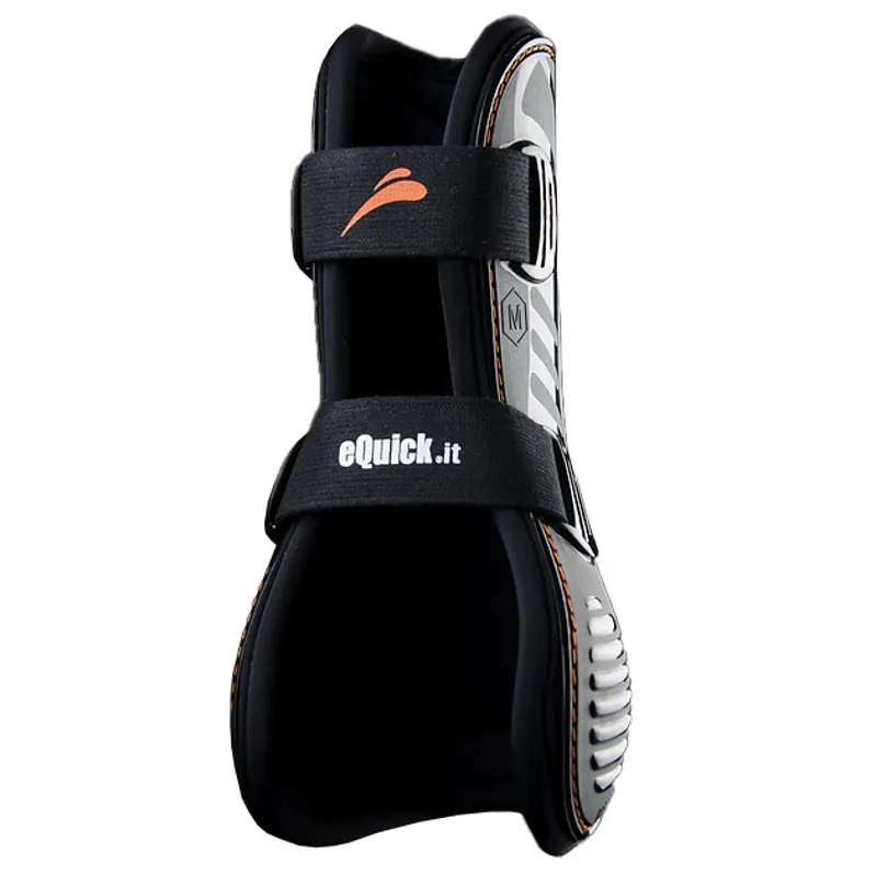 eQuick eShock Front Tendon Boots - Black-1