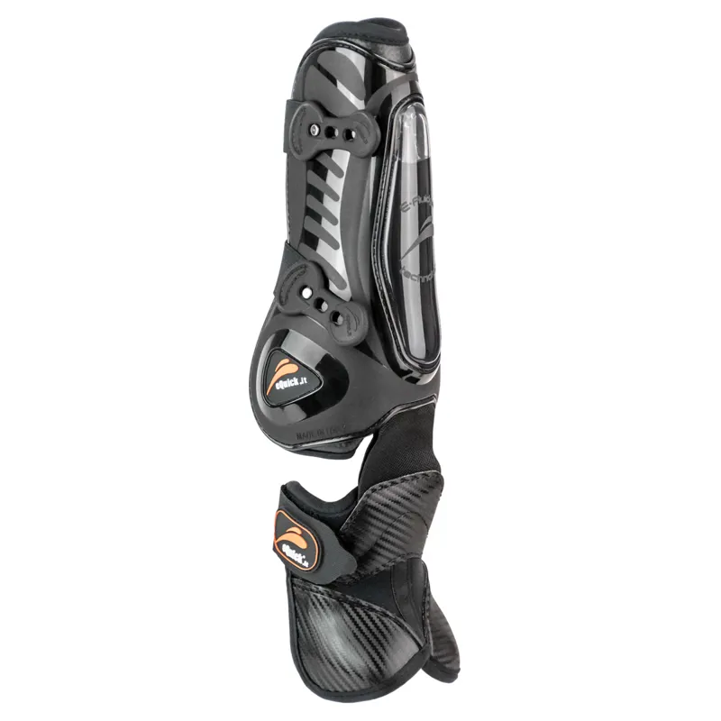 eQuick eShock Overreach Front Tendon Boots - Legend Black