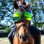 eQuick eVysor Eye Protector Horse Goggles - Mirrored Green