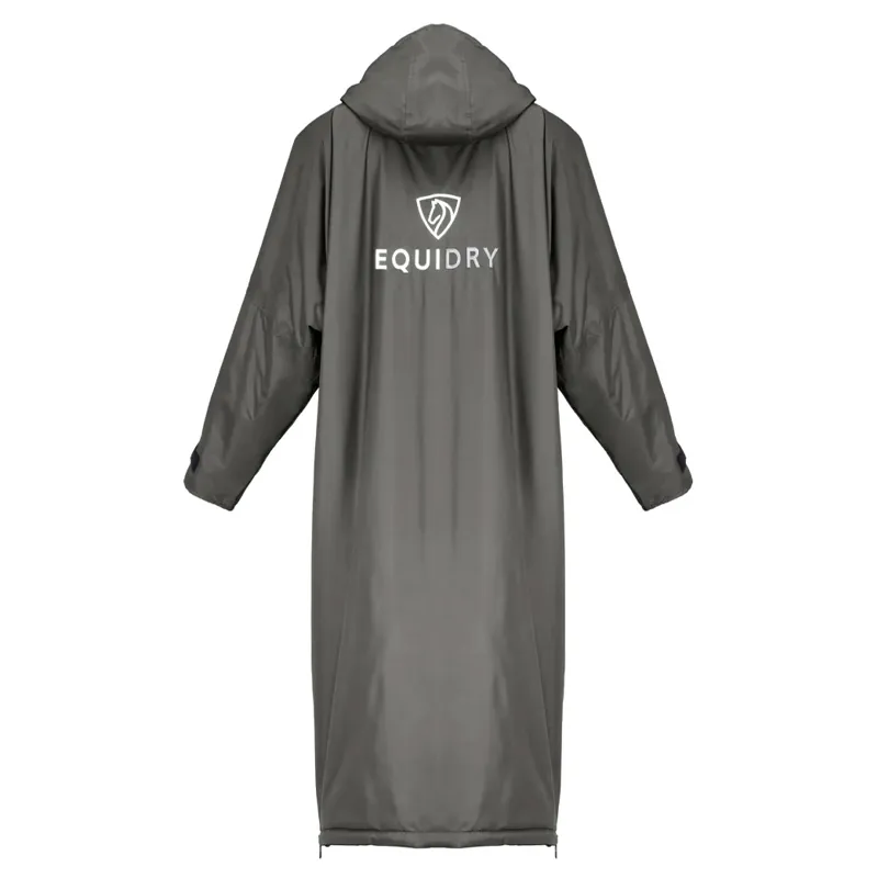 EQUIDRY Original Thick Fleece Lined Junior Jacket - Charcoal/Grey-1