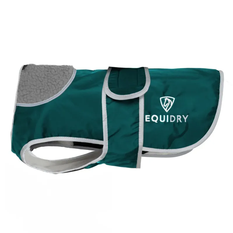 EQUIDRY Waterproof Dog Coat - Teal/Grey-1