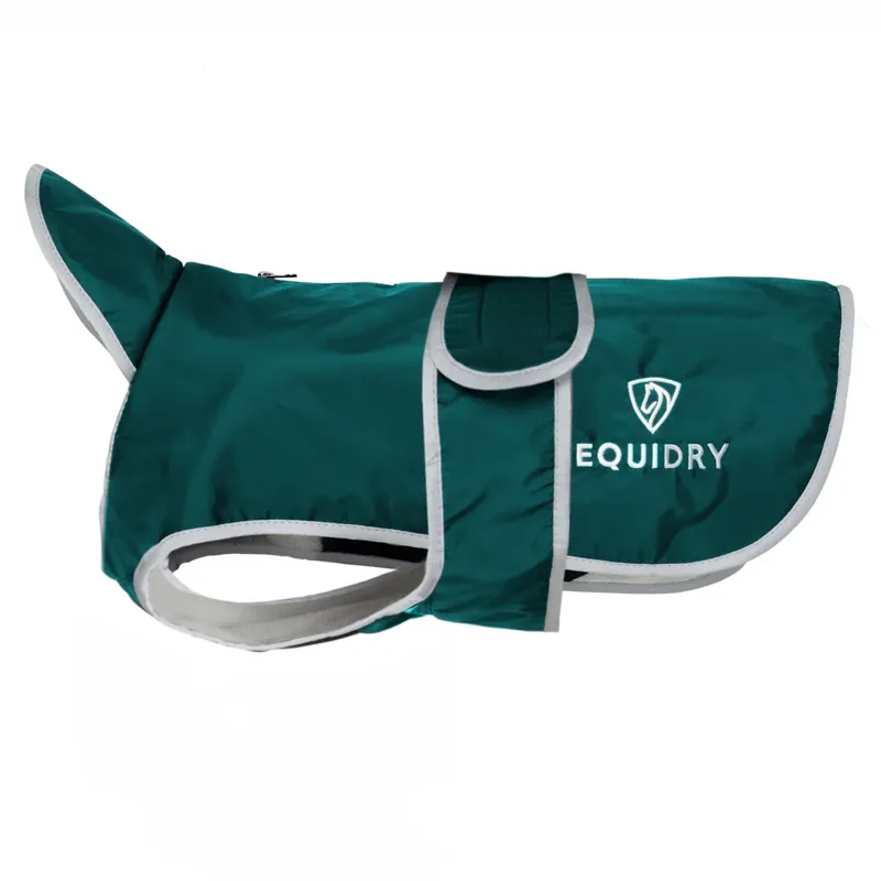 EQUIDRY Waterproof Dog Coat - Teal/Grey-2