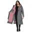 EQUIDRY Evolution Thick Fleece Lined Waterproof Jacket - Charcoal/Pink