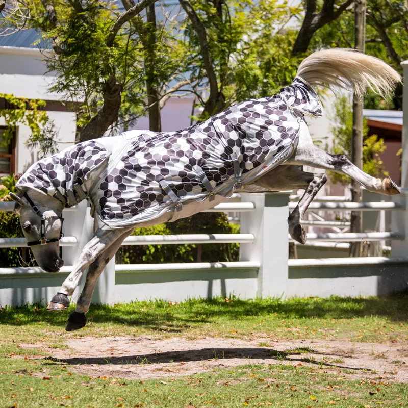 Equilibrium Field Relief Combo Neck Fly Rug - Hexagon Grey-4
