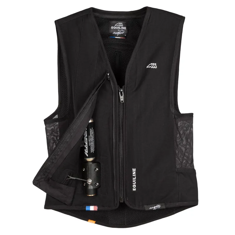 Equiline Belair Unisex Air Jacket Level 1 Back Protector - Black-8