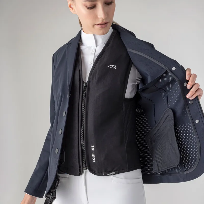 Equiline Belair Unisex Air Jacket Level 1 Back Protector - Black-4