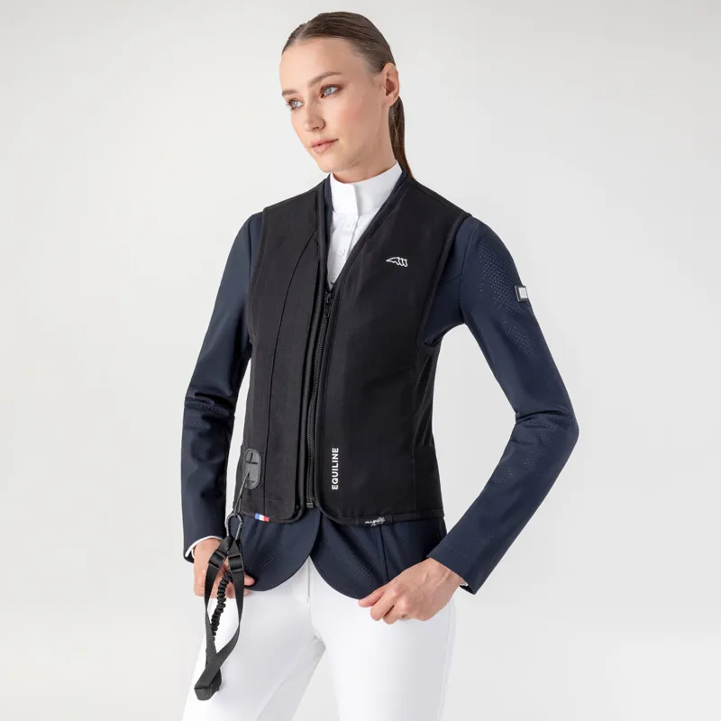 Equiline Belair Unisex Air Jacket Level 1 Back Protector - Black-1