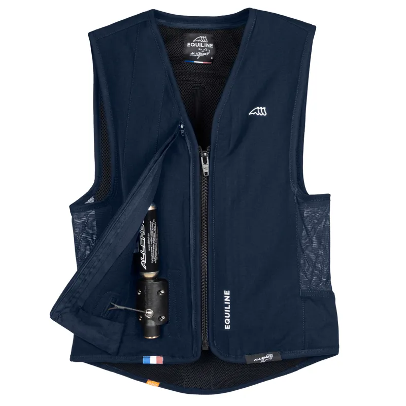 Equiline Belair Unisex Air Jacket Level 1 Back Protector - Blue-7