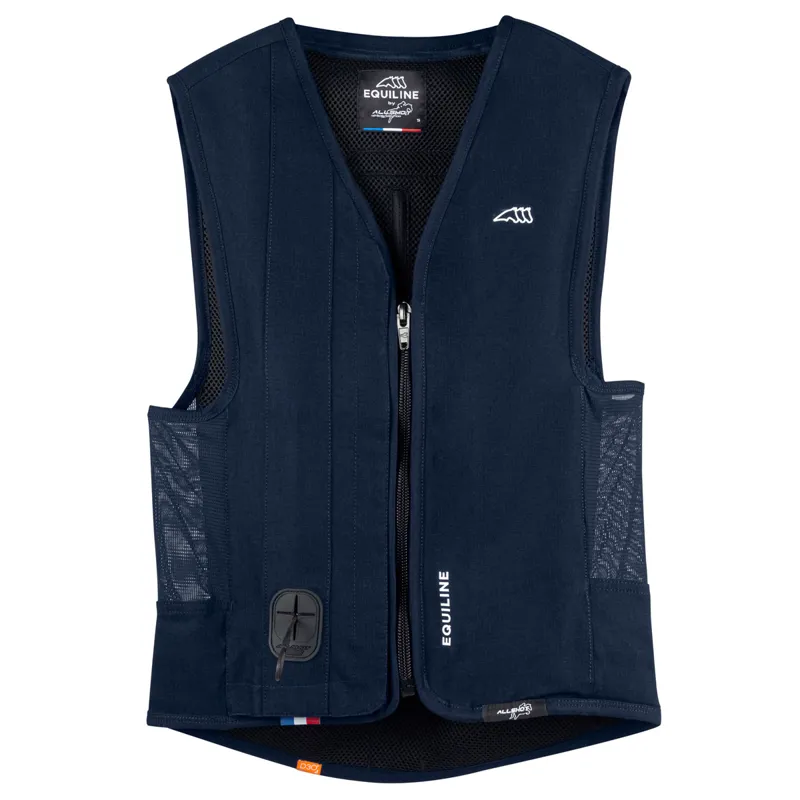Equiline Belair Unisex Air Jacket Level 1 Back Protector - Blue-8
