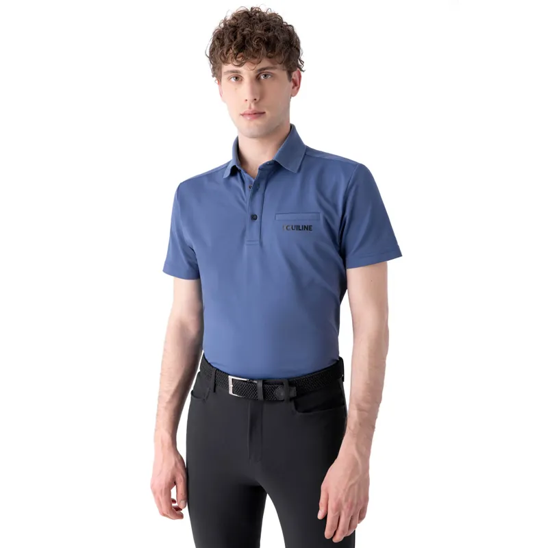 Equiline Camerg Mens Polo Shirt - Indigo Blue - X-Large