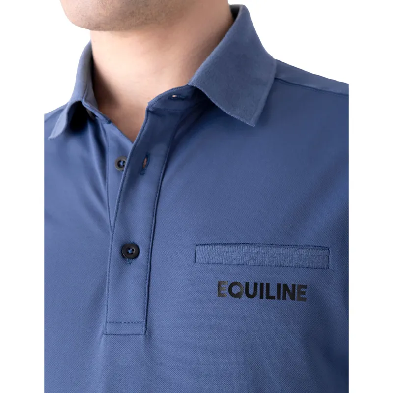 Equiline Camerg Mens Polo Shirt - Indigo Blue - X-Large-1