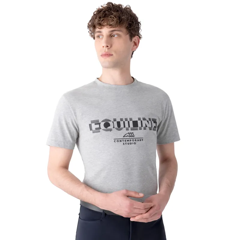 Equiline Colbrec Short Sleeve Mens Tee - Grey Melange - Large