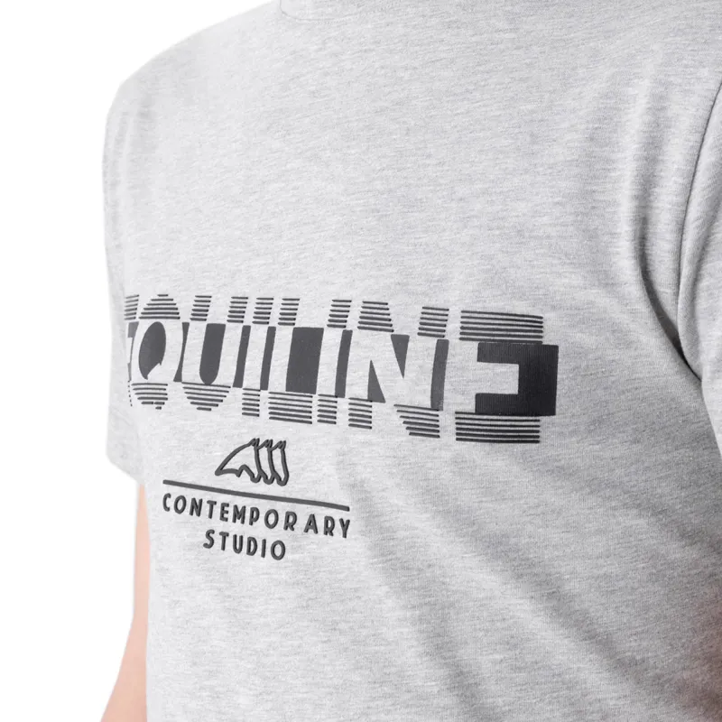 Equiline Colbrec Short Sleeve Mens Tee - Grey Melange - Large-1