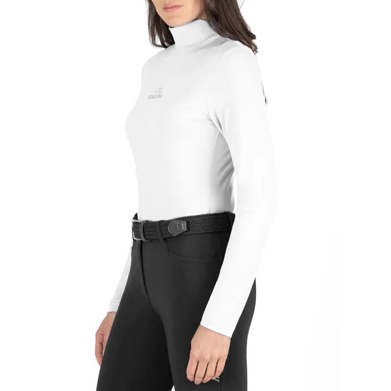 Equiline Collec Long Sleeve Ladies Base Layer - White - XL-2