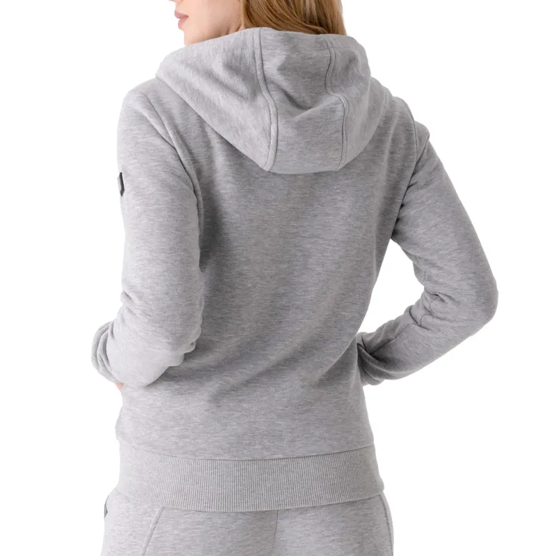 Equiline Esaste Ladies Full Zip Hoodie - Grey Melange-1