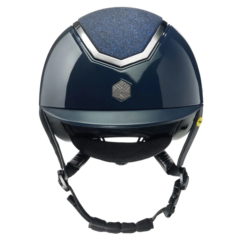 Charles Owen EQX Kylo MIPS Sparkly Riding Hat - Navy Gloss/Pewter-1