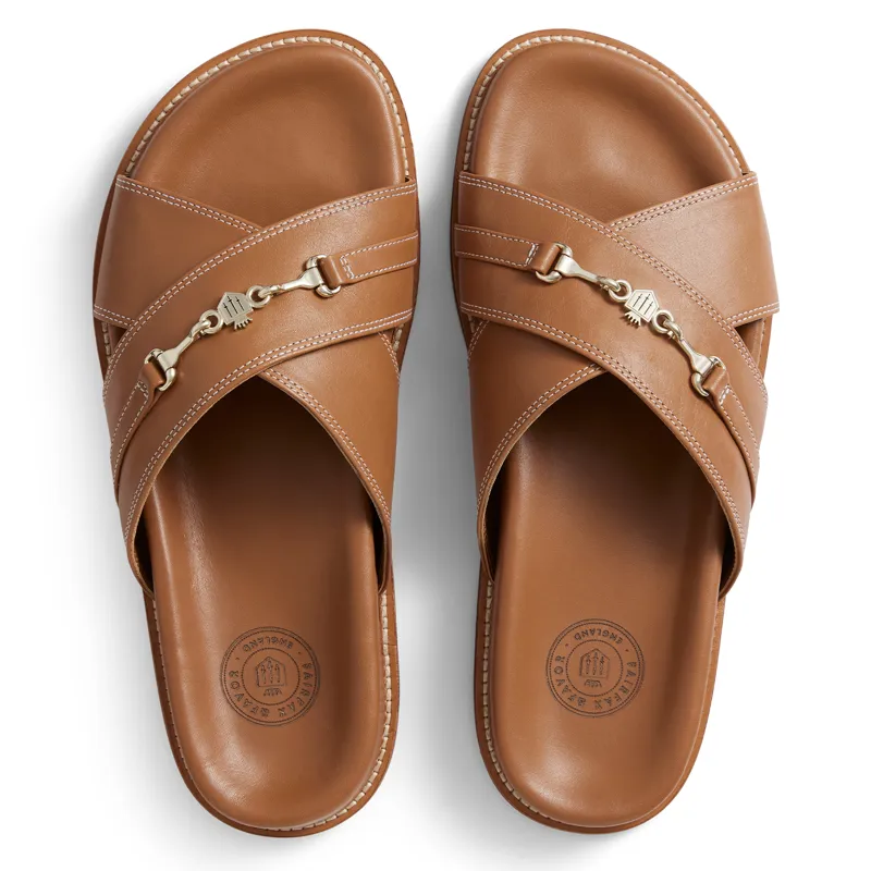 Fairfax and Favor Southwold Ladies Footbed Sandals - Tan-2