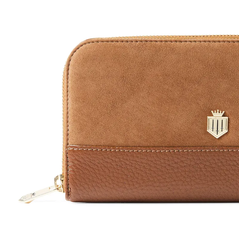 Fairfax and Favor Salisbury Purse - Tan Suede-3