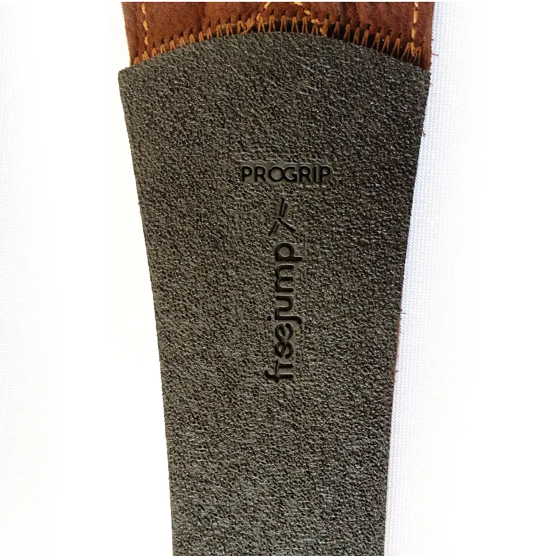 Freejump Pro Grip Stirrup Leathers - Black-1