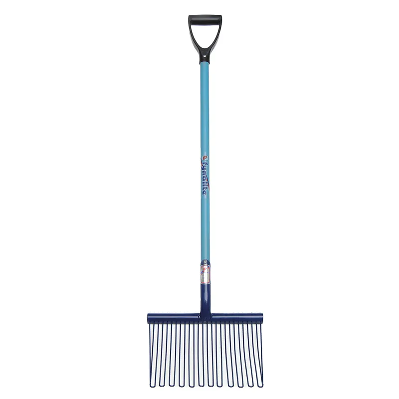 Fynalite Pellet Master D-Grip Handle Shavings Fork - Blue
