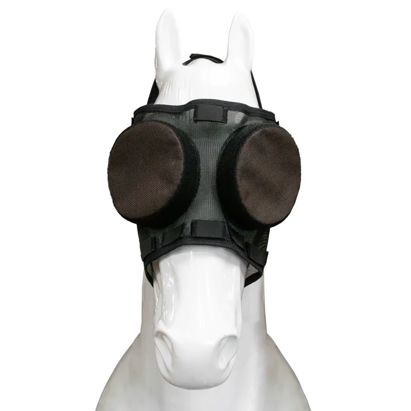 Guardian Horse Standard Fly Mask with 95% Sunshades - Black-2