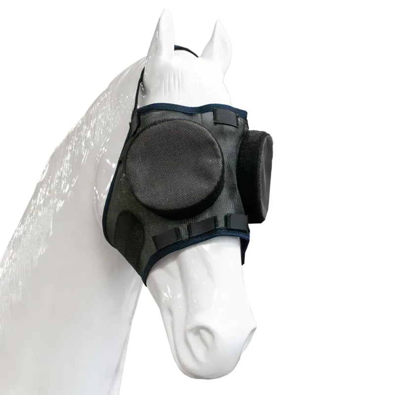 Guardian Horse Standard Fly Mask with 95% Sunshades - Black-1