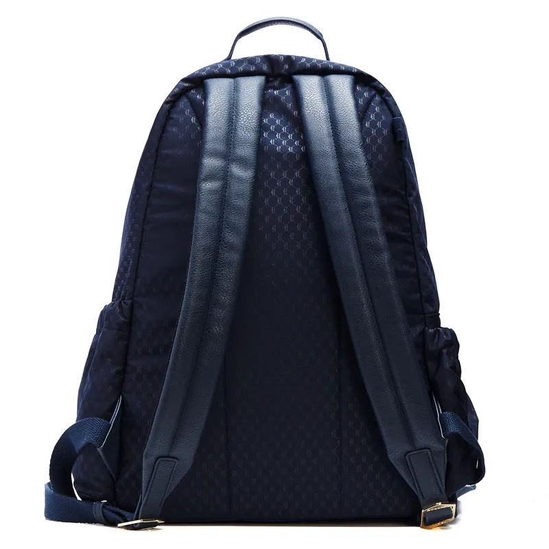 Holland Cooper Burghley Backpack - Ink Navy Monogram-3