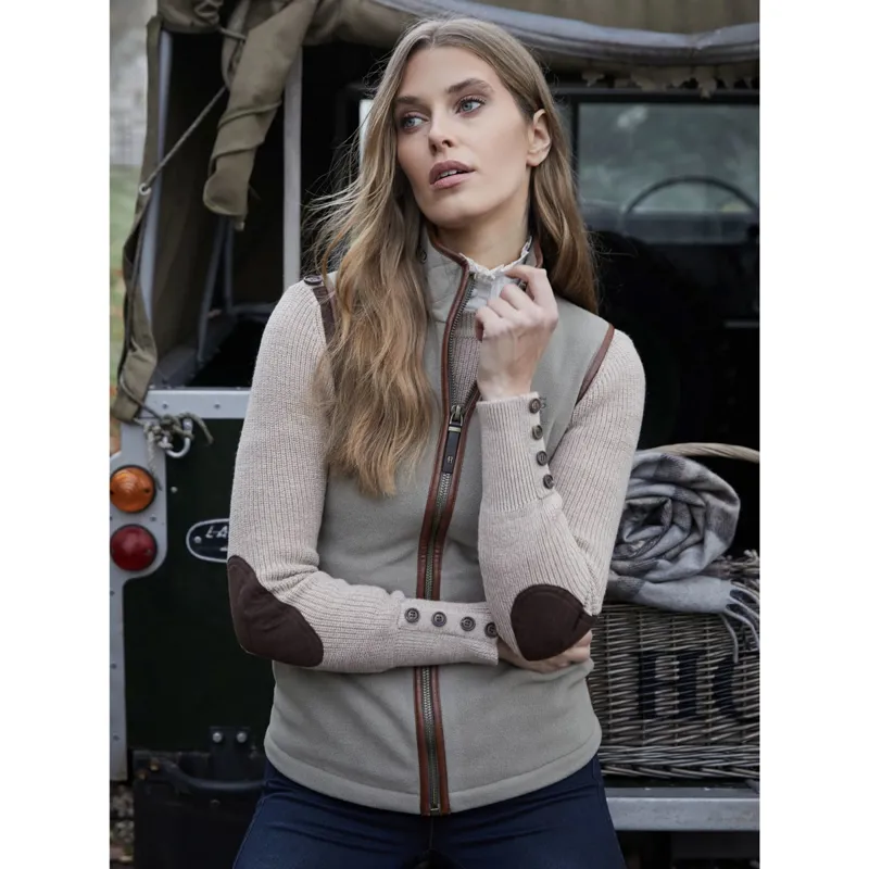Holland Cooper Country Fleece Womens Gilet - Sage-3