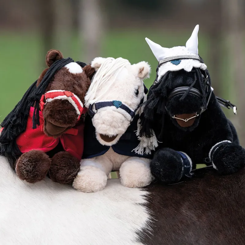 HKM Cuddle Pony Toy Bridle - Black-3