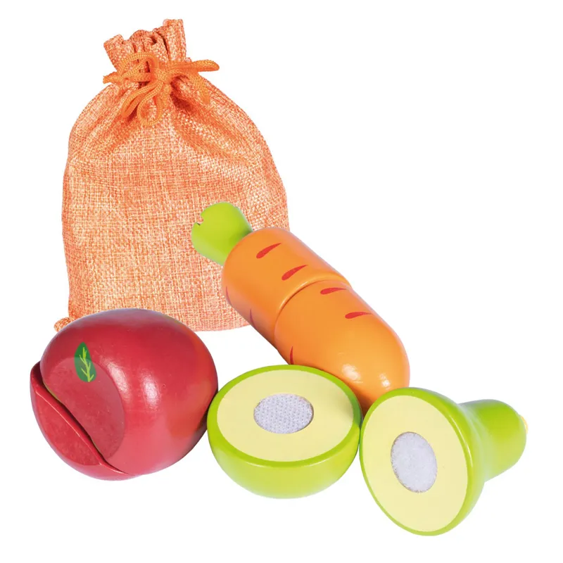 HKM Hobby Horse Toy Wooden Food Set - Fruit and Veg
