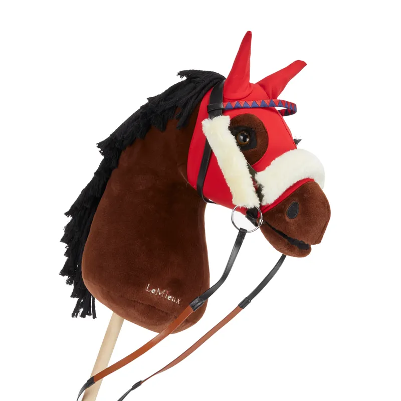 LeMieux Hobby Horse Stretch Racing Hood - Chilli