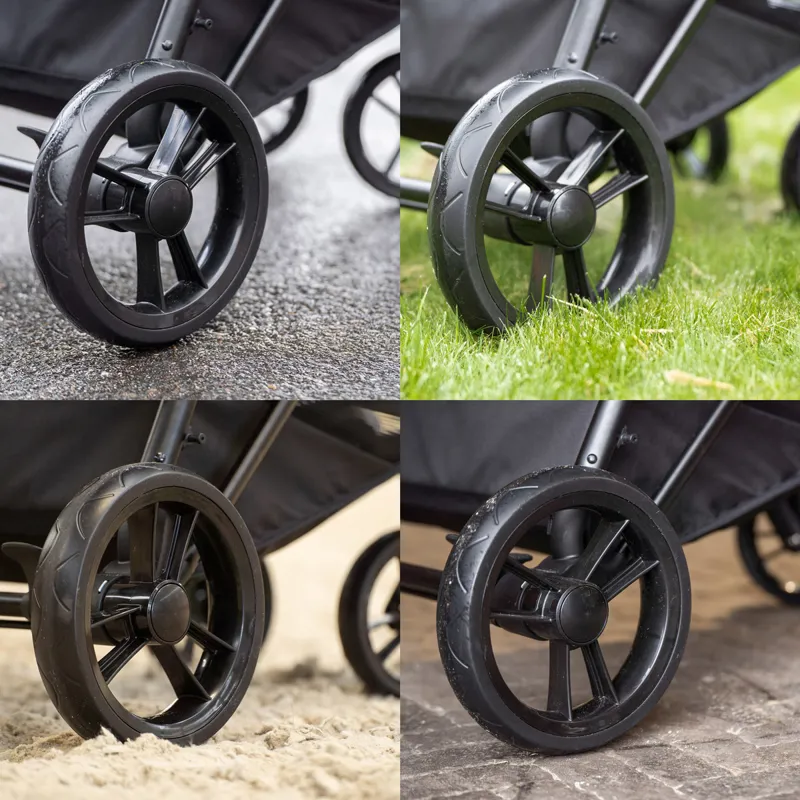 Imperial Riding Saddle Caddy Tack Trolley - Black-4