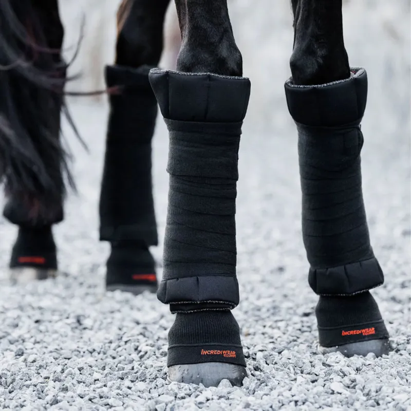 Incrediwear Equine Circulation Standing Wraps - Black-4