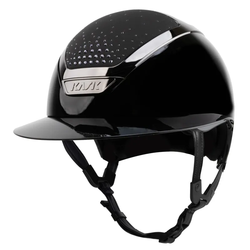 KASK Star Lady Pure Shine Passage Riding Hat - Black/Black/Graphite